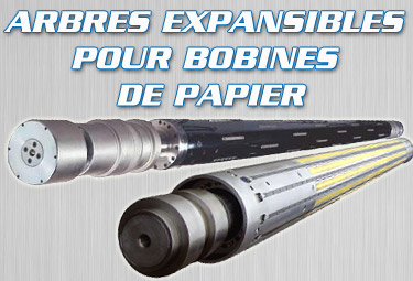 Arbres expansibles pour bobines de papier